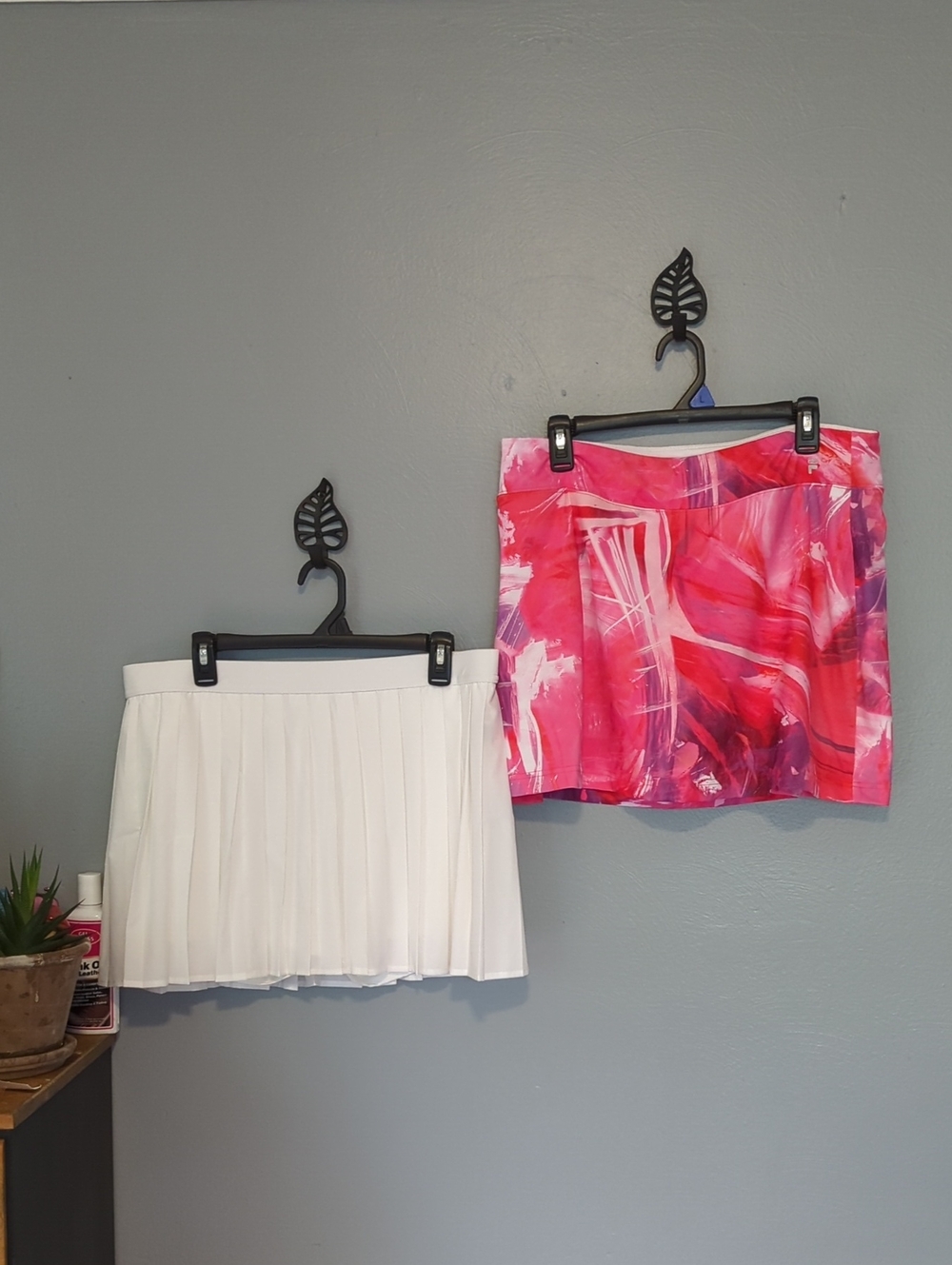 FILA & No Boundaries bundle of 2 Athletic Skorts Tennis Skirt Pink and White XL